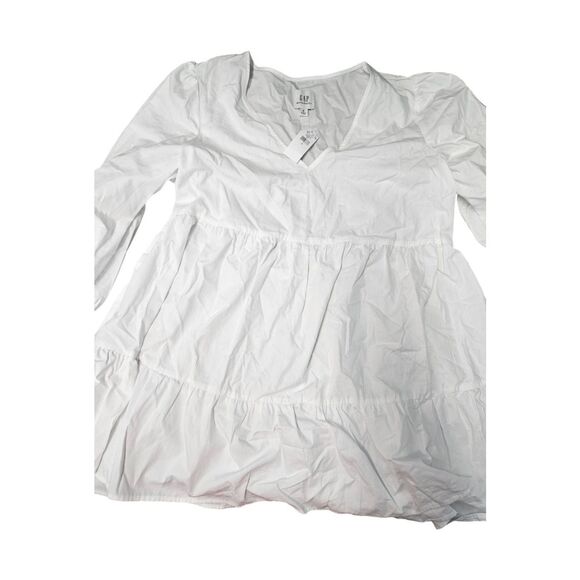 GAP NEW TAGS Maternity White Tiered Blouse Size Small - Picture 9 of 9